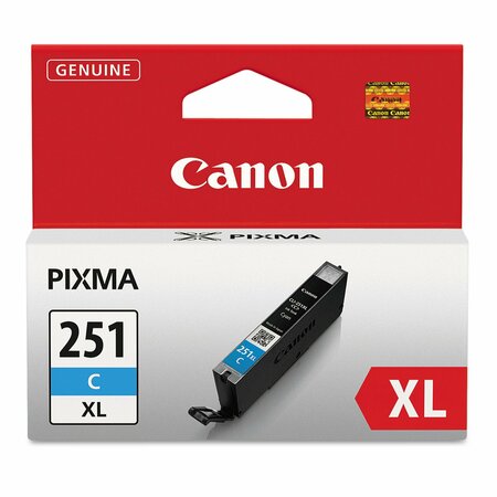 Canon Ink Cartridge, Cli-251Xl, Cyan 6449B001